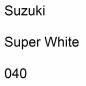 Preview: Suzuki, Super White, 040.